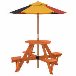 VidaXL 3281623 table de jardin Multicolore - Vue supplémentaire 5