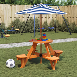 VidaXL 3281624 table de jardin Bleu - Vue supplémentaire 2