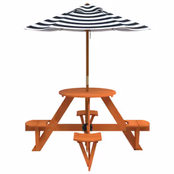 VidaXL 3281624 table de jardin Bleu - Vue supplémentaire 4