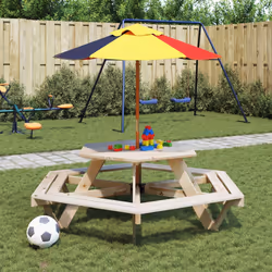 VidaXL 3281625 table de jardin Multicolore - Vue supplémentaire 2