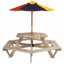 VidaXL 3281625 table de jardin Multicolore - Vue supplémentaire 4