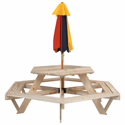 VidaXL 3281625 table de jardin Multicolore - Vue supplémentaire 6