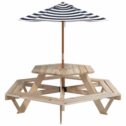 VidaXL 3281626 table de jardin Bleu - Vue supplémentaire 4