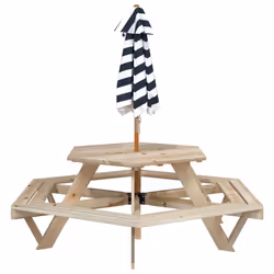 VidaXL 3281626 table de jardin Bleu - Vue supplémentaire 6