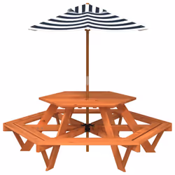 VidaXL 3281628 table de jardin Bleu - Vue supplémentaire 3