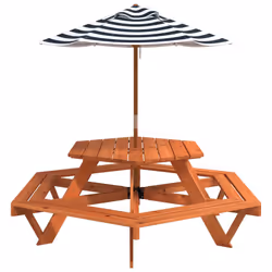 VidaXL 3281628 table de jardin Bleu - Vue supplémentaire 4