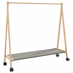 Le porte-vêtements en bambou offre une solution naturelle pour organiser votre espace, alliant design pratique et fonctionnal ...