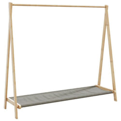 Vidaxl - Porte vêtement avec étagères 106x34x102 cm bambou