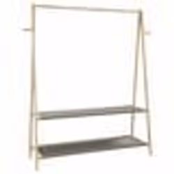 vidaXL Porte-vêtement avec étagères 132x455x1505 cm bambou porte-manteau porte-manteau avec étagère porte-vêtements 4008914