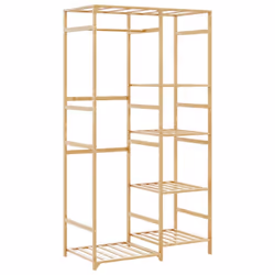 Le porte-vêtements en bambou offre une solution naturelle pour organiser votre espace, alliant design pratique et fonctionnal ...