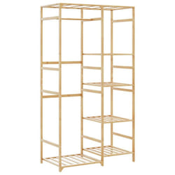 Vidaxl - Porte vêtement avec étagères 100x50x184,5 cm bambou