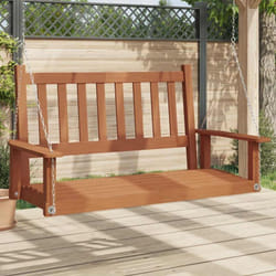 Banc de balançoire de jardin chaînes en métal bois massif sapin - Vidaxl