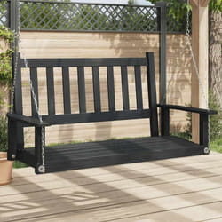 Banc de balançoire de jardin chaînes en métal bois massif sapin - Vidaxl