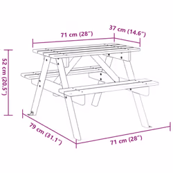 VidaXL 4008983 table de jardin - Vue supplémentaire 8