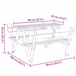 VidaXL 4008985 table de jardin - Vue supplémentaire 8