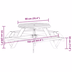 VidaXL 4008993 table de jardin - Vue supplémentaire 8