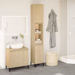 VidaXL 847388 miroir de salle de bain et armoire de rangement pour évier