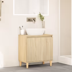 VidaXL 847407 miroir de salle de bain et armoire de rangement pour évier