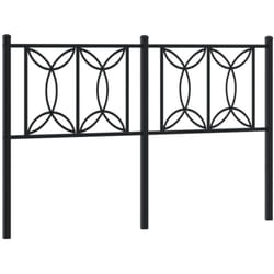 Tête de lit métal noir 140 cm Vidaxl