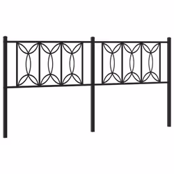 VidaXL 376164, Noir, Acier, 180 cm, 1870 mm, 90 cm, 30 mm
