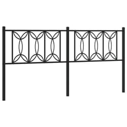 VidaXL 376164 tête de lit et pied de lit Noir