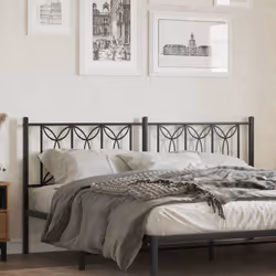 VidaXL 376164 tête de lit et pied de lit Noir