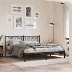 VidaXL 376164 tête de lit et pied de lit Noir