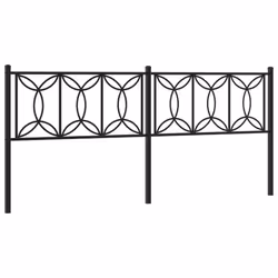 VidaXL 376165, Noir, Acier, 193 cm, 1980 mm, 90 cm, 30 mm