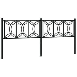 VidaXL 376165 tête de lit et pied de lit Noir