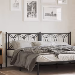 VidaXL 376165 tête de lit et pied de lit Noir