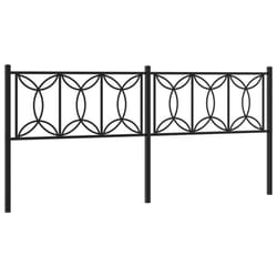 VidaXL 376166 tête de lit et pied de lit Noir
