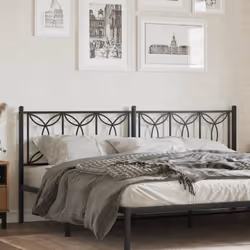 VidaXL 376166 tête de lit et pied de lit Noir