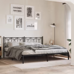 VidaXL 376166 tête de lit et pied de lit Noir