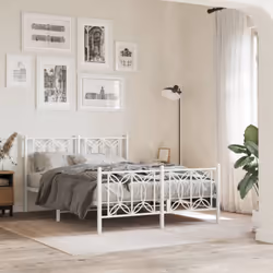 Si vous recherchez un cadre de lit robuste pour votre chambre à coucher, ce cadre de lit classique au design élégant et intem ...