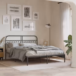 Si vous recherchez un cadre de lit robuste pour votre chambre à coucher, ce cadre de lit classique au design élégant et intem ...