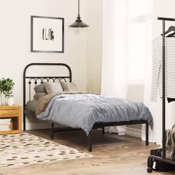 VidaXL 376627 tête de lit et pied de lit Noir