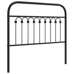 VidaXL 376629 tête de lit et pied de lit Noir