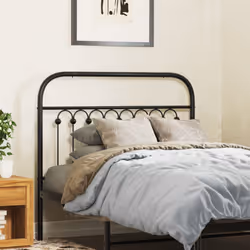 VidaXL 376629 tête de lit et pied de lit Noir
