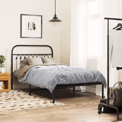 VidaXL 376629 tête de lit et pied de lit Noir
