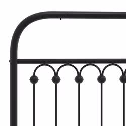 VidaXL 376629 tête de lit et pied de lit Noir - Vue supplémentaire 5