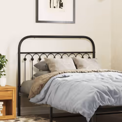 VidaXL 376630 tête de lit et pied de lit Noir