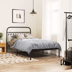 VidaXL 376630 tête de lit et pied de lit Noir