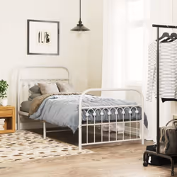 Si vous recherchez un cadre de lit robuste pour votre chambre à coucher, ce cadre de lit classique au design élégant et intem ...