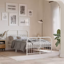 Si vous recherchez un cadre de lit robuste pour votre chambre à coucher, ce cadre de lit classique au design élégant et intem ...
