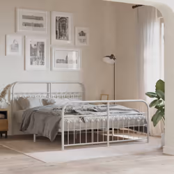 Si vous recherchez un cadre de lit robuste pour votre chambre à coucher, ce cadre de lit classique au design élégant et intem ...