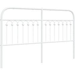 Tête de lit métal blanc 160 cm