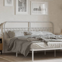 Vidaxl - Tête de lit métal blanc 180 cm