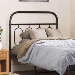VidaXL 377144 tête de lit et pied de lit Noir