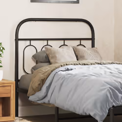 VidaXL 377145 tête de lit et pied de lit Noir