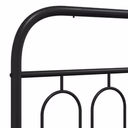 VidaXL 377145 tête de lit et pied de lit Noir - Vue supplémentaire 5